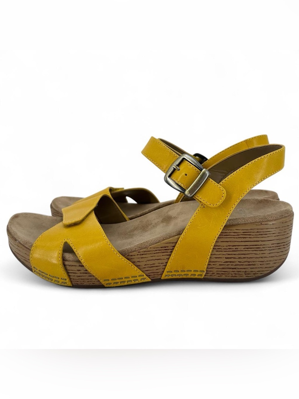 Dansko yellow leather sandals